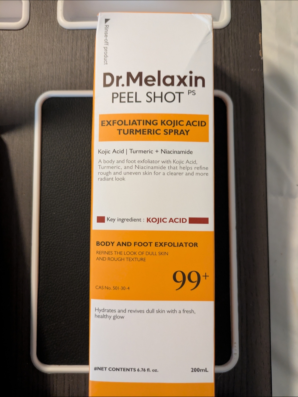Dr. Melaxin Peel Shot Exfoliating Kojic Acid Turmeric Spray - White/Orange